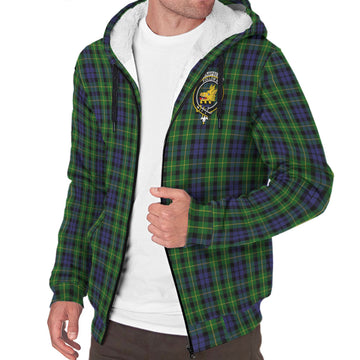 Campbell of Breadalbane Tartan Sherpa Hoodie with Family Crest