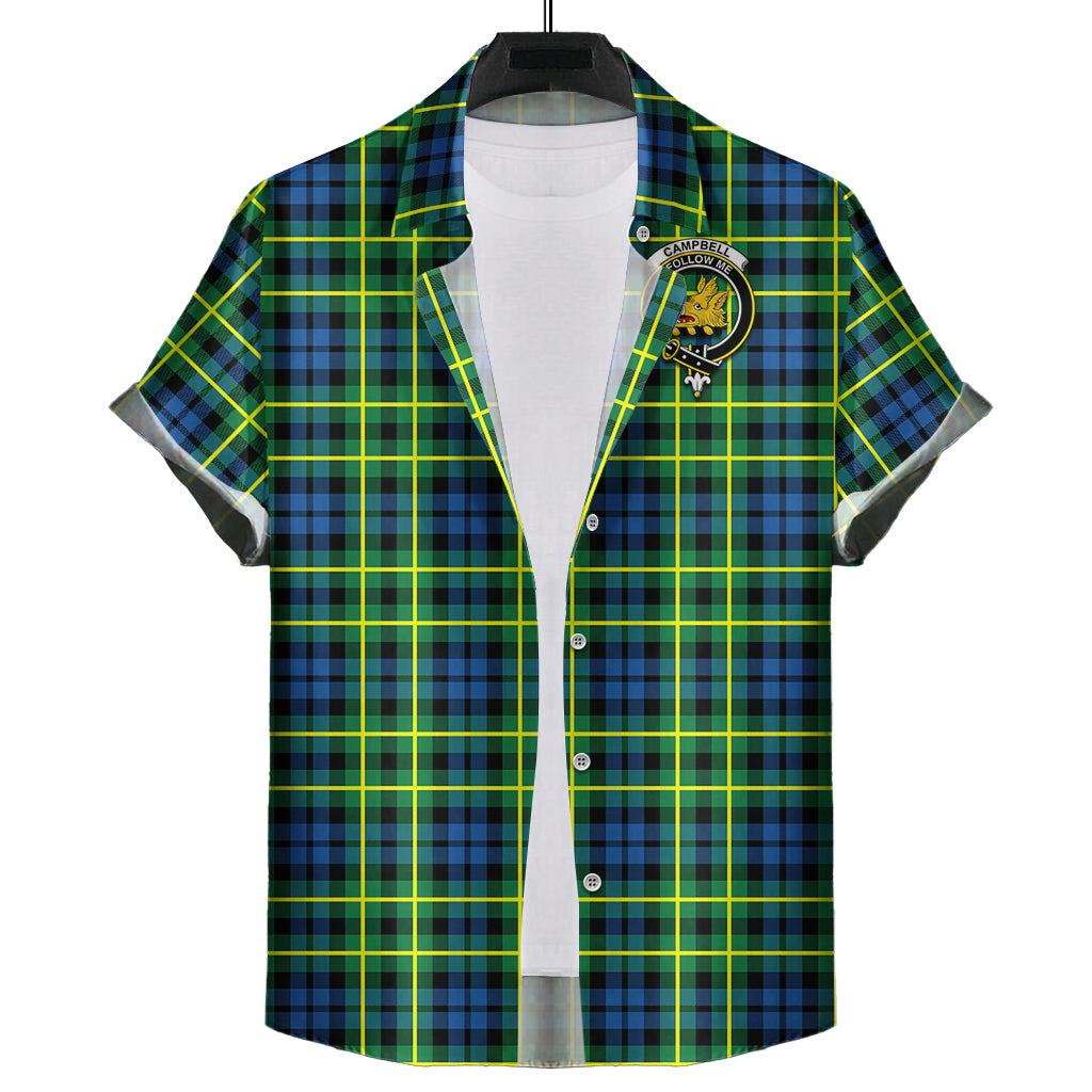 campbell-of-breadalbane-ancient-tartan-short-sleeve-button-down-shirt-with-family-crest