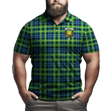 Campbell of Breadalbane Ancient Tartan Men's Polo Shirt with Family Crest