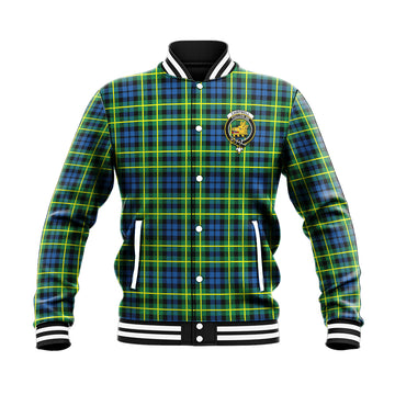 Campbell of Breadalbane Ancient Tartan Baseball Jacket with Family Crest