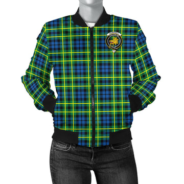 Campbell of Breadalbane Ancient Tartan Bomber Jacket with Family Crest
