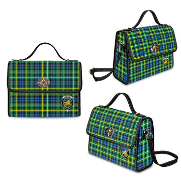 Campbell of Breadalbane Ancient Tartan Waterproof Canvas Bag with Family Crest