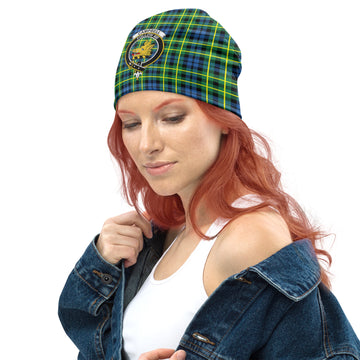 Campbell of Breadalbane Ancient Tartan Beanies Hat with Family Crest