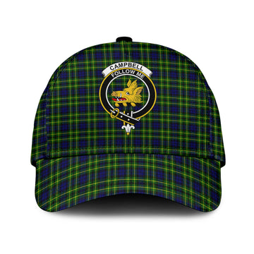 Campbell of Breadalbane Modern Tartan Classic Cap with Family Crest