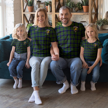 Campbell of Breadalbane Modern Tartan T-Shirt with Family Crest
