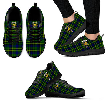 Campbell of Breadalbane Modern Tartan Sneakers with Family Crest