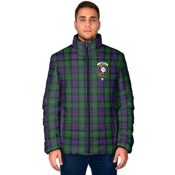 Campbell of Cawdor Tartan Padded Jacket with Family Crest