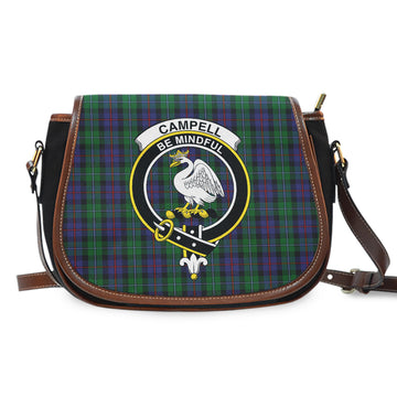 Campbell of Cawdor Tartan Saddle Bag with Family Crest