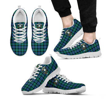 Campbell of Cawdor Ancient Tartan Sneakers with Family Crest