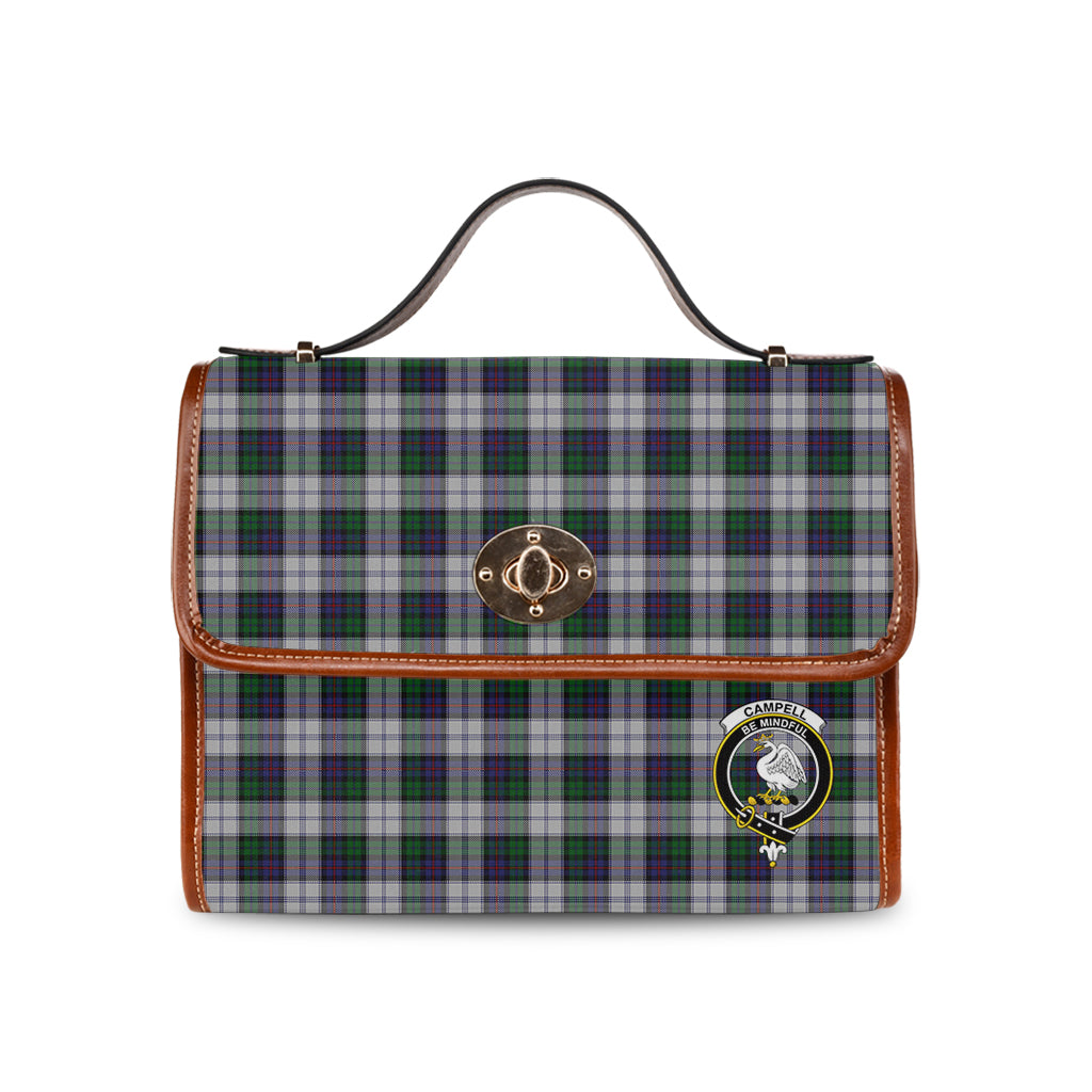 campbell-of-cawdor-dress-tartan-leather-strap-waterproof-canvas-bag-with-family-crest