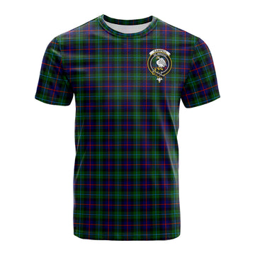 Campbell of Cawdor Modern Tartan T-Shirt with Family Crest