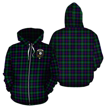 Campbell of Cawdor Modern Tartan Hoodie with Family Crest