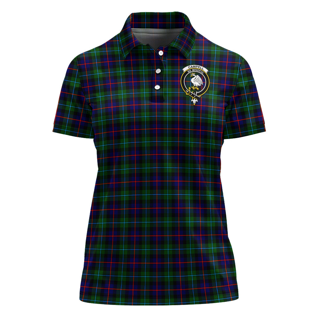 campbell-of-cawdor-modern-tartan-polo-shirt-with-family-crest-for-women