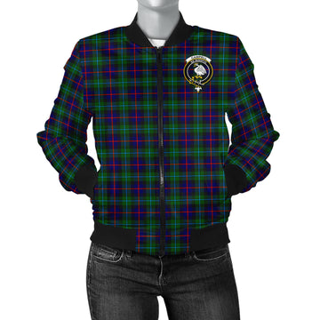 Campbell of Cawdor Modern Tartan Bomber Jacket with Family Crest