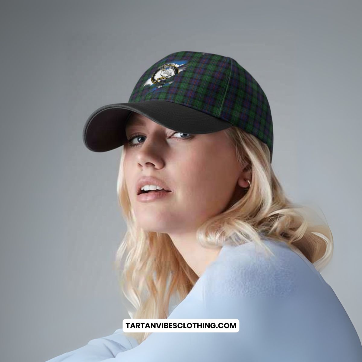 Campbell of Cawdor Tartan Classic Cap with Family Crest In Me Style
