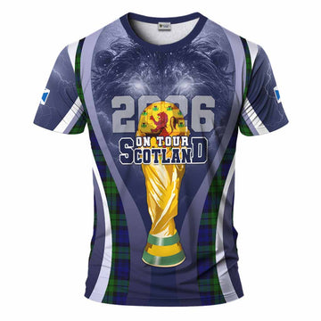 Campbell Scotland Football Tartan T-Shirt Scotland On Tour Trophy Style