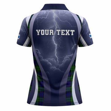 Campbell Scotland Football Tartan Women Polo Shirt Scotland On Tour Trophy Style