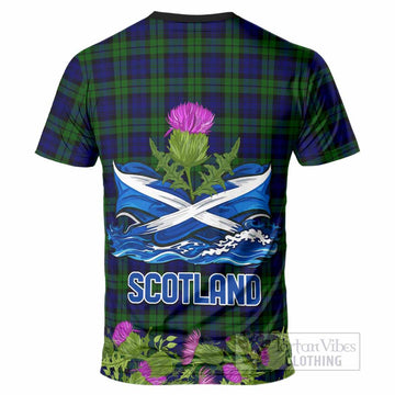 Campbell Scotland Tartan Crest Thistle Heritage T-Shirt