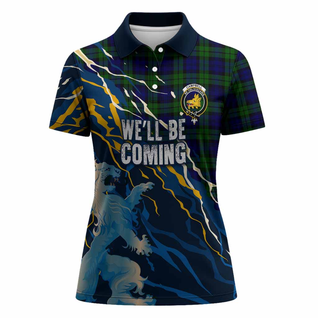 Campbell Scotland Tartan Women Polo Shirt WC2026 Football - We'll Be Coming