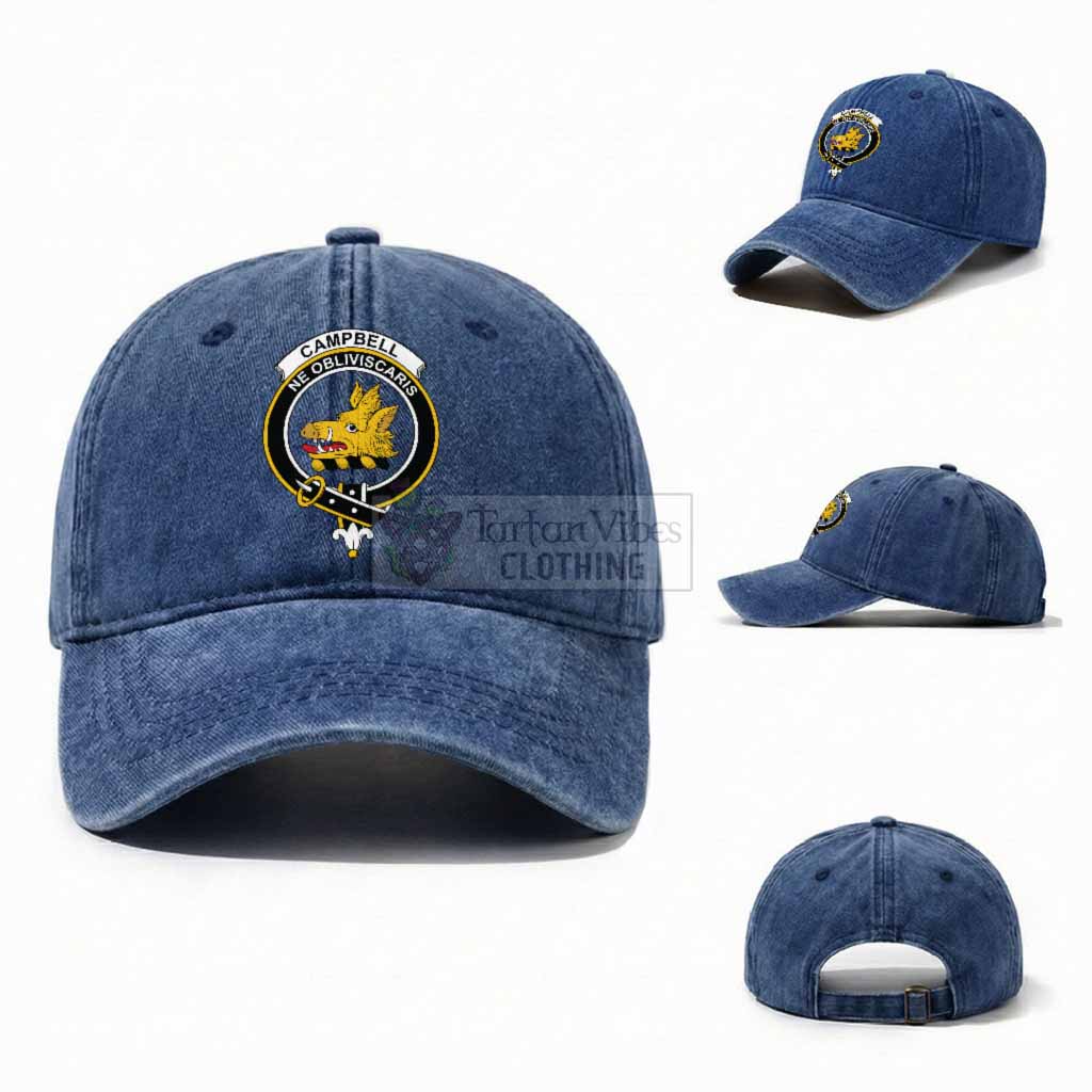 Campbell Scottish Clan Crest Washed Baseball Cap