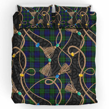Campbell Scottish Tartan Twisted Ropes Stylized Bedding Set
