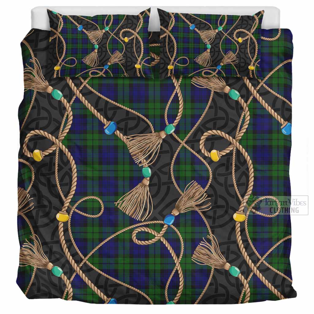 Campbell Scottish Tartan Twisted Ropes Stylized Bedding Set UK Bedding Set UK Super King 104*94 inch - Tartan Vibes Clothing