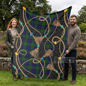 Campbell Scottish Tartan Twisted Ropes Stylized Blanket