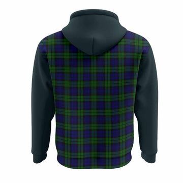 Campbell Tartan Accent Hoodie with Family Crest