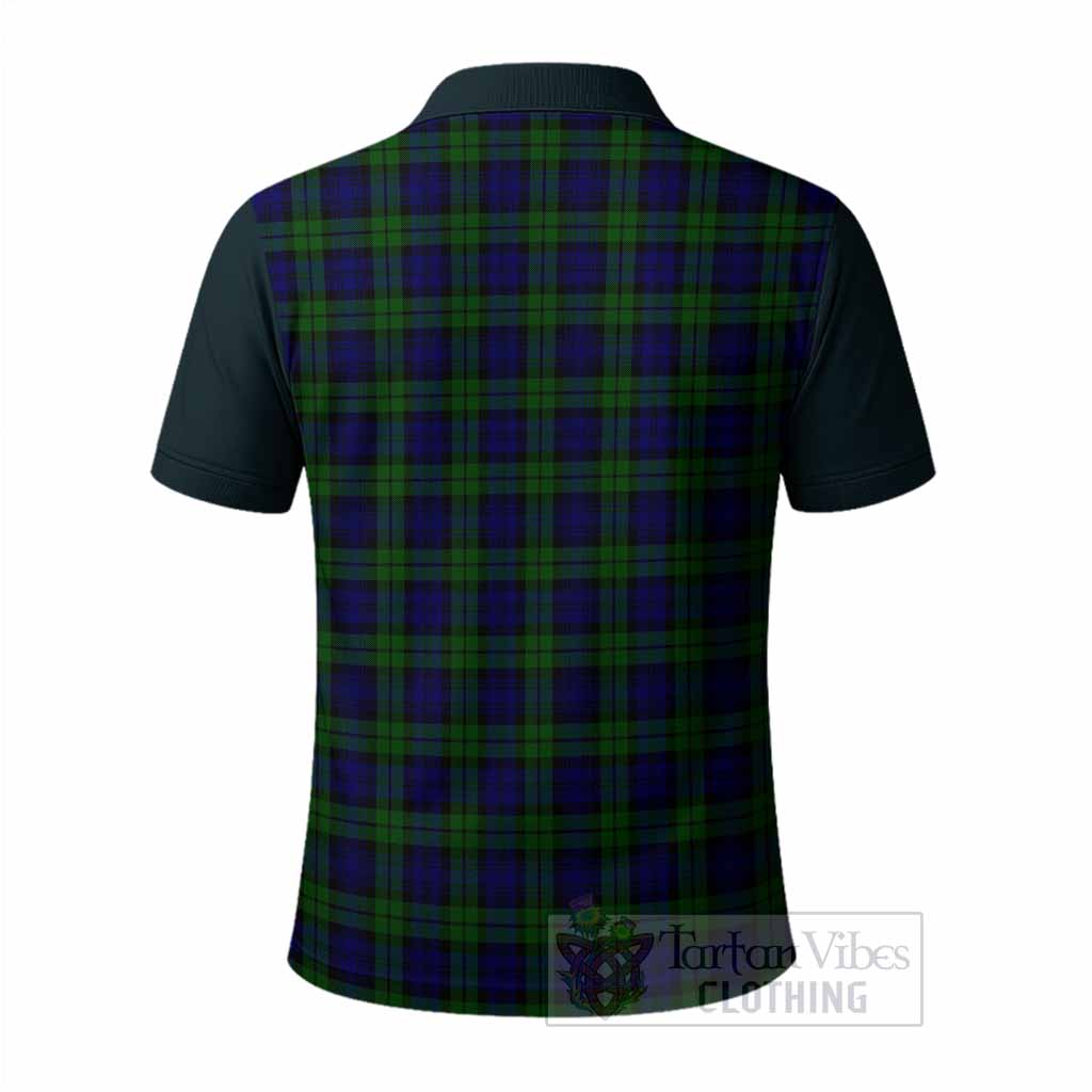 Campbell Tartan Accent Polo Shirt with Family Crest