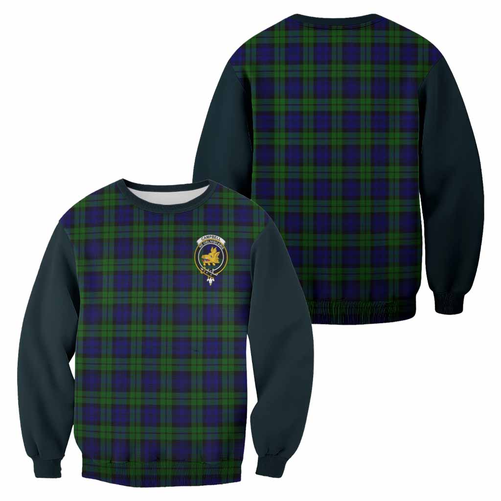Campbell Tartan Accent Sweatshirt with Family Crest