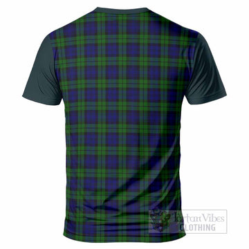 Campbell Tartan Accent T-Shirt with Family Crest