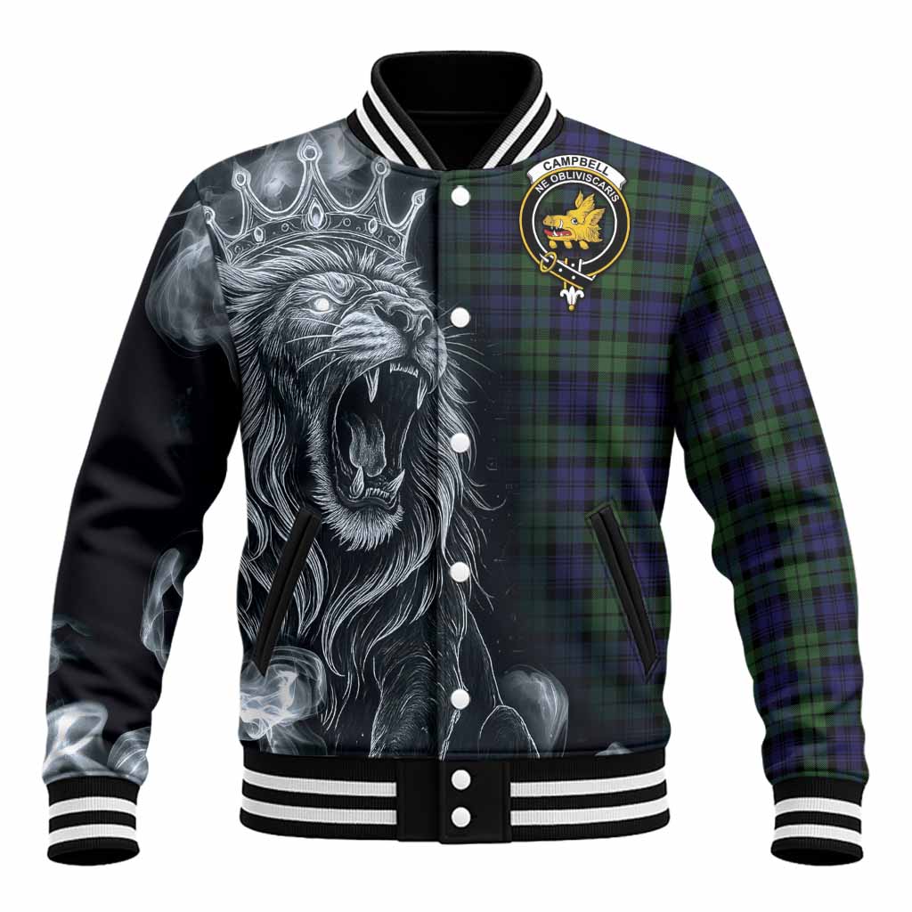 Campbell Tartan Baseball Jacket Roaring Lion Heritage