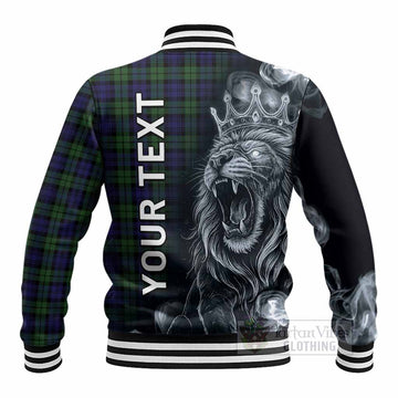 Campbell Tartan Baseball Jacket Roaring Lion Heritage