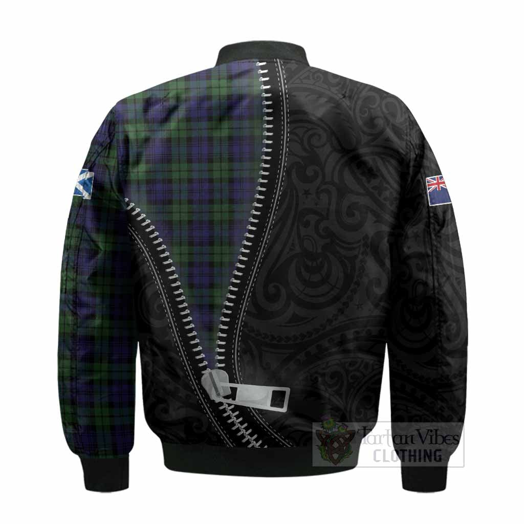 Campbell Tartan Bomber Jacket New Zealand Pattern Unique Zipper Stylized