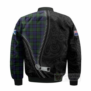 Campbell Tartan Bomber Jacket New Zealand Pattern Unique Zipper Stylized