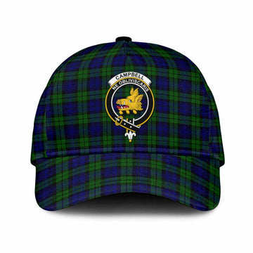 Campbell Tartan Classic Cap with Family Crest