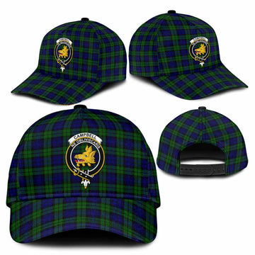 Campbell Tartan Classic Cap with Family Crest