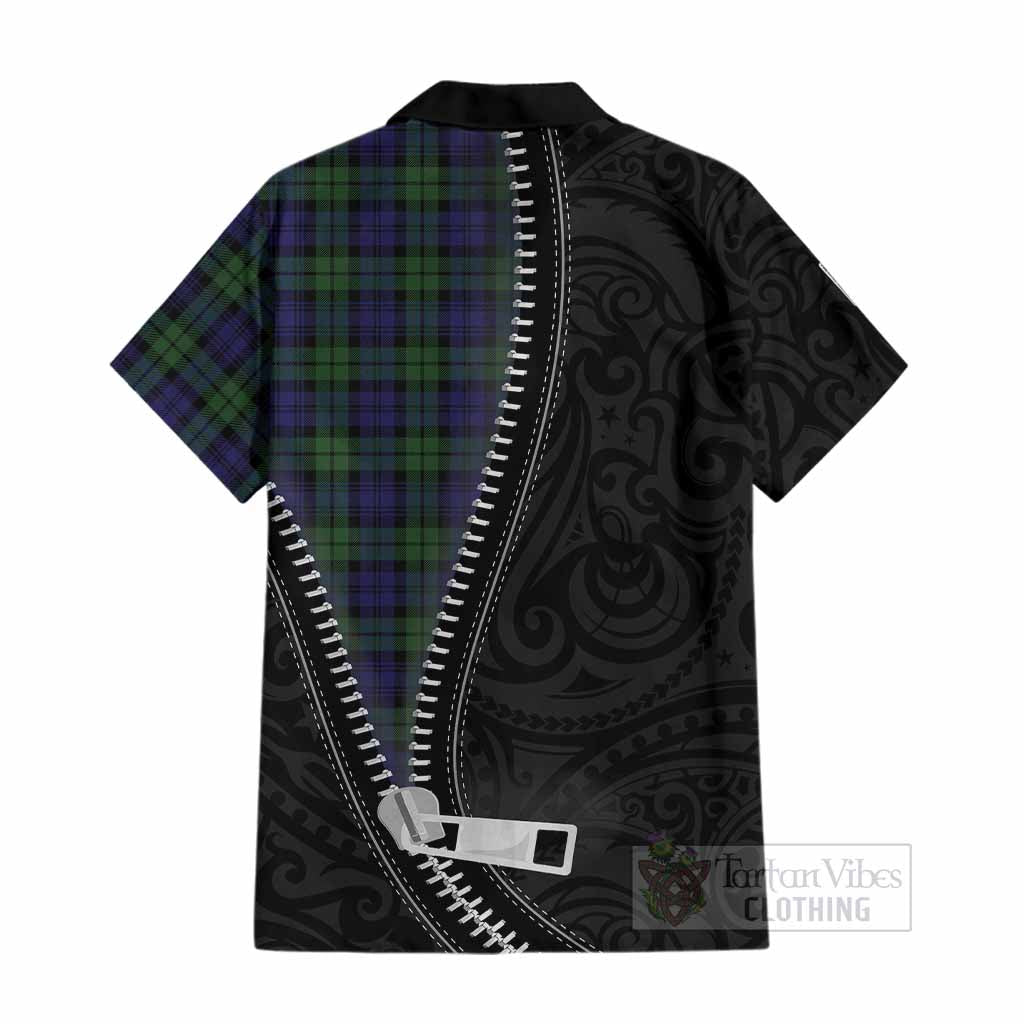 Campbell Tartan Cotton Hawaiian Shirt New Zealand Pattern Unique Zipper Stylized