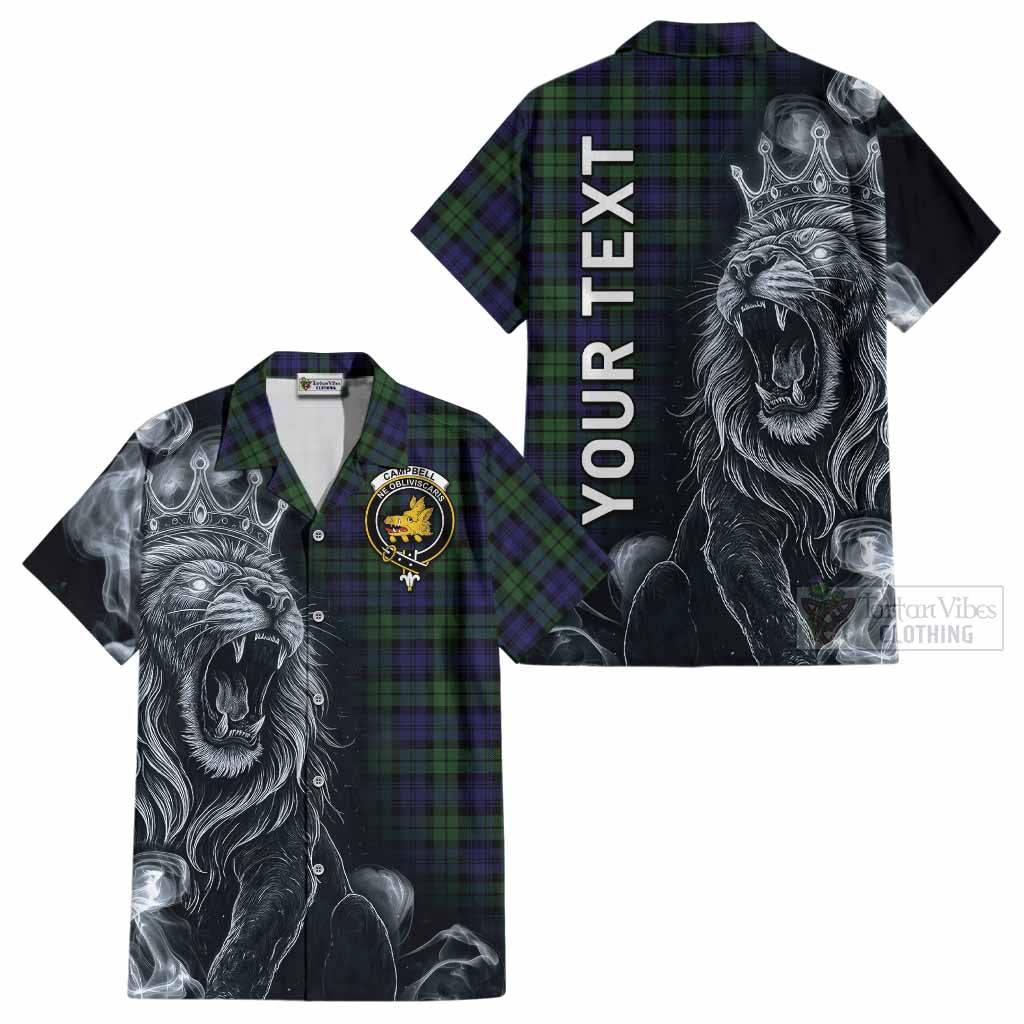 Campbell Tartan Cotton Hawaiian Shirt Roaring Lion Heritage