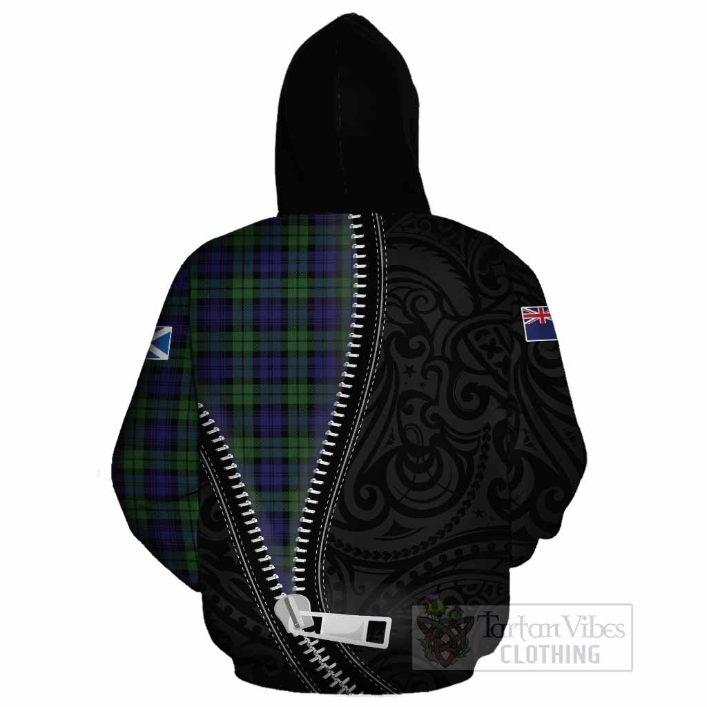 Campbell Tartan Cotton Hoodie New Zealand Pattern Unique Zipper Stylized