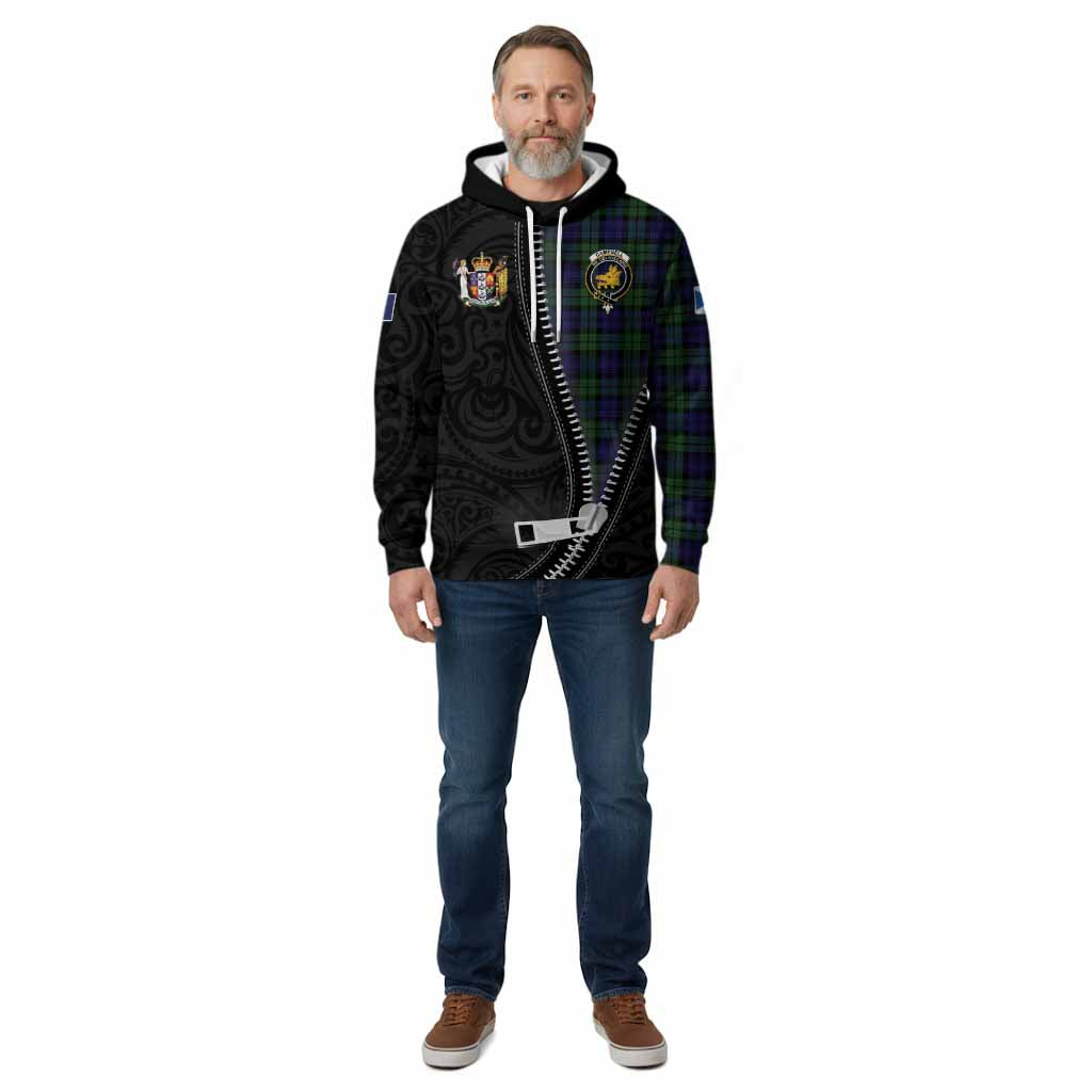 Campbell Tartan Cotton Hoodie New Zealand Pattern Unique Zipper Stylized