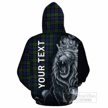Campbell Tartan Cotton Hoodie Roaring Lion Heritage