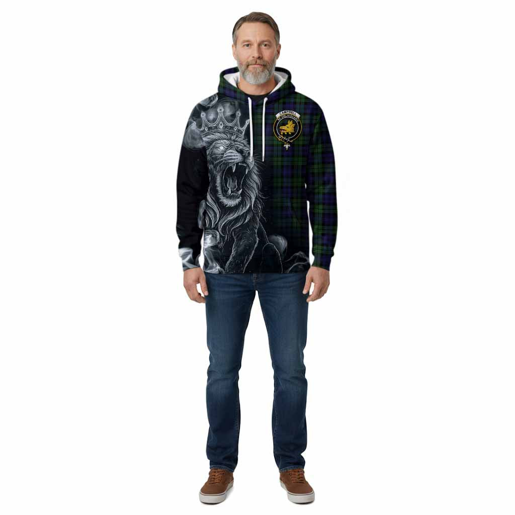 Campbell Tartan Cotton Hoodie Roaring Lion Heritage
