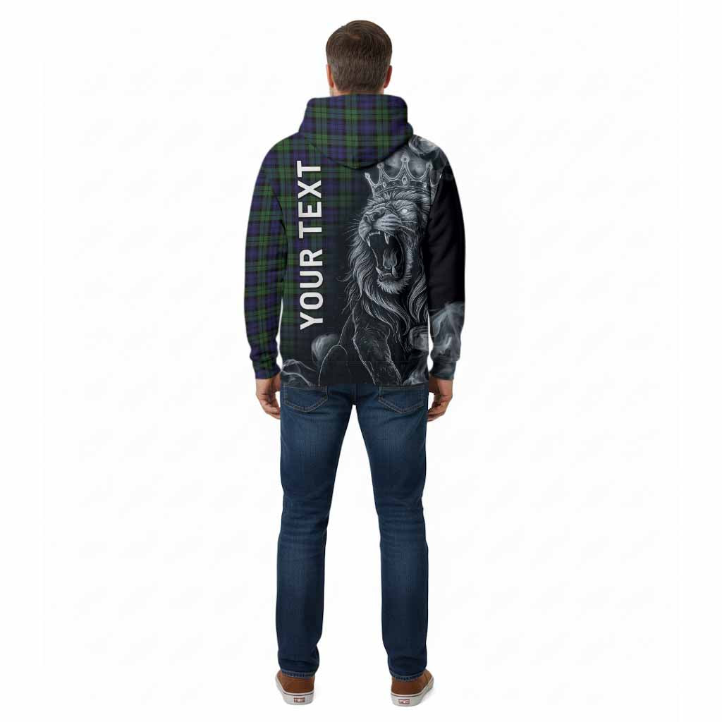 Campbell Tartan Cotton Hoodie Roaring Lion Heritage