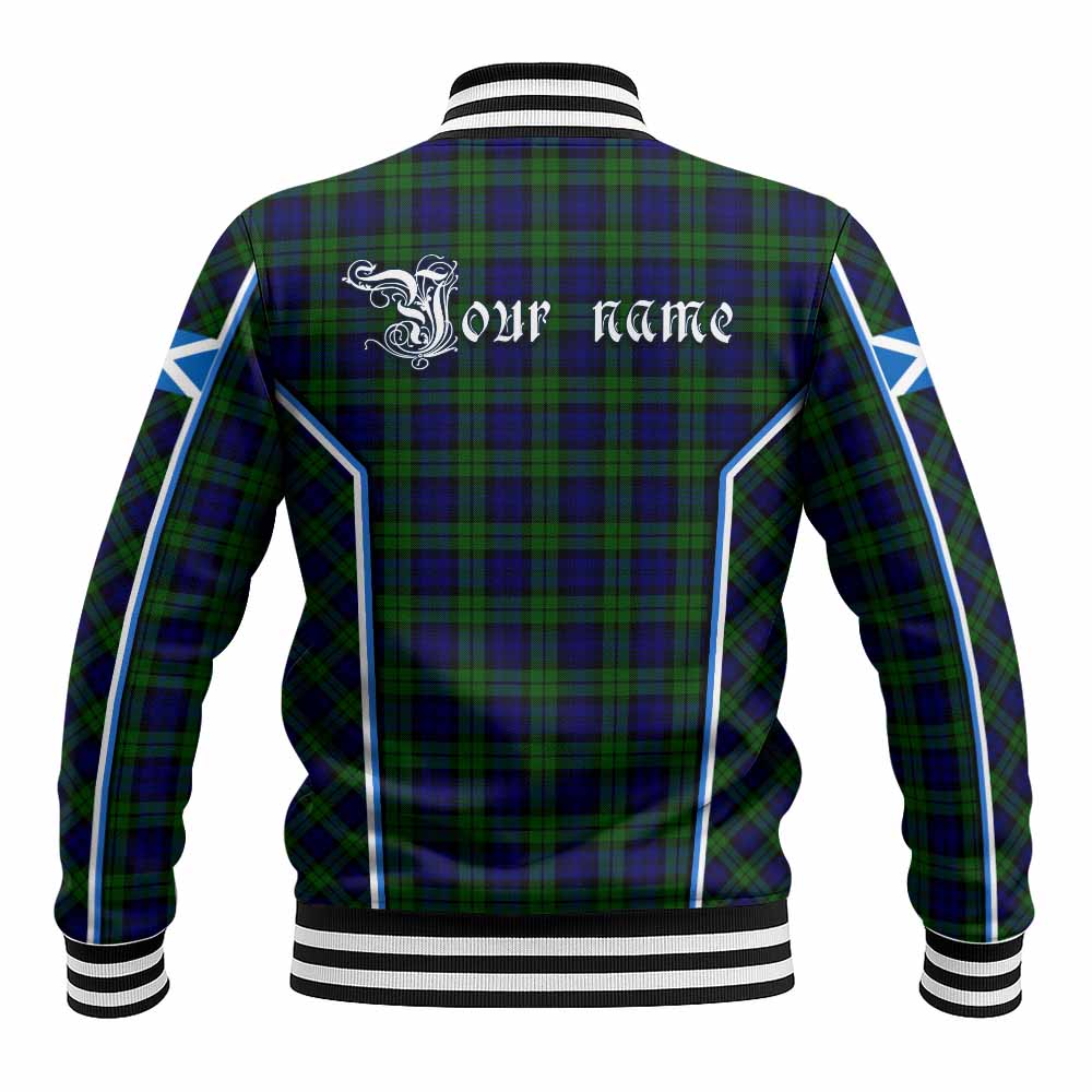 Campbell Tartan Crest Baseball Jacket Scotland Coat of Arm Flag Style - Tartan Vibes Clothing