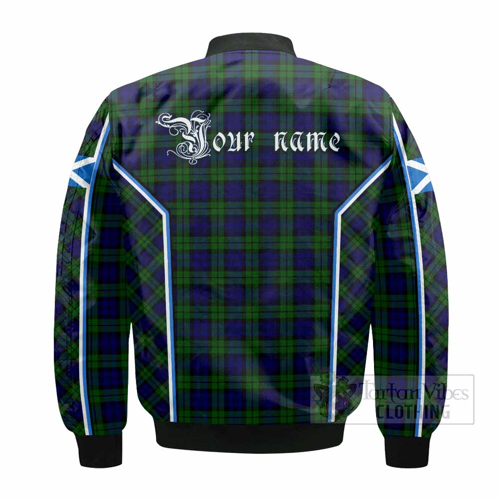 Campbell Tartan Crest Bomber Jacket Scotland Coat of Arm Flag Style - Tartan Vibes Clothing