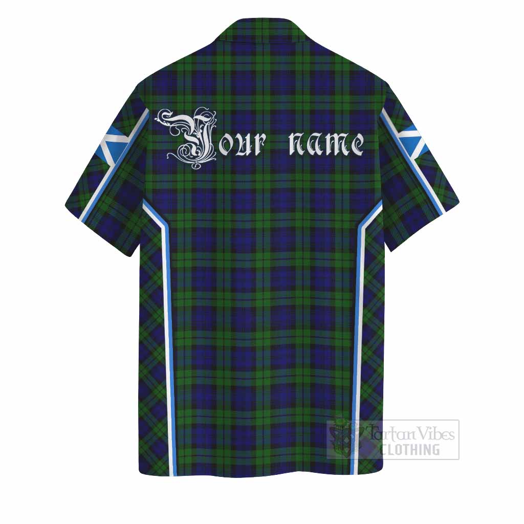 Campbell Tartan Crest Hawaiian Shirt Scotland Coat of Arm Flag Style - Tartan Vibes Clothing