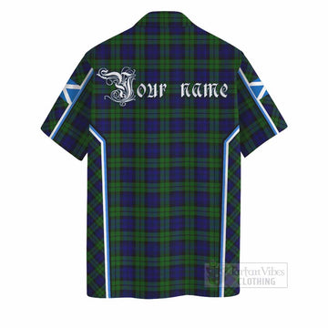 Campbell Tartan Crest Hawaiian Shirt Scotland Coat of Arm Flag Style - Tartan Vibes Clothing