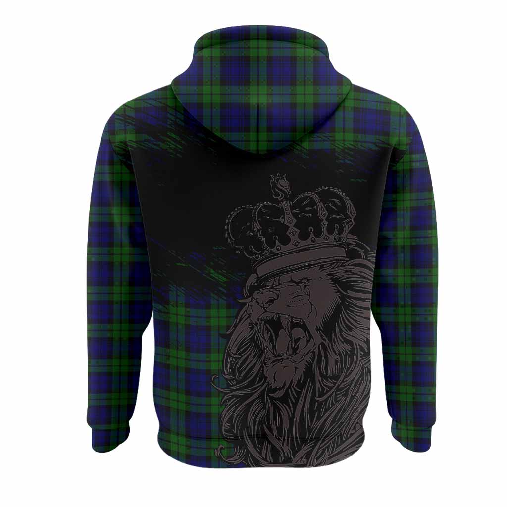 Campbell Tartan Crest Hoodie Crowned Lion Heritage Style