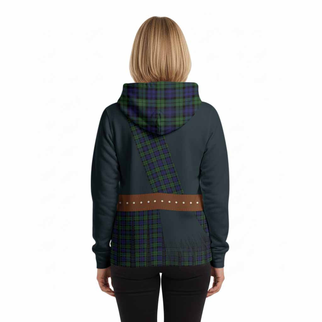 Campbell Tartan Crest Hoodie Kilt Costume Style